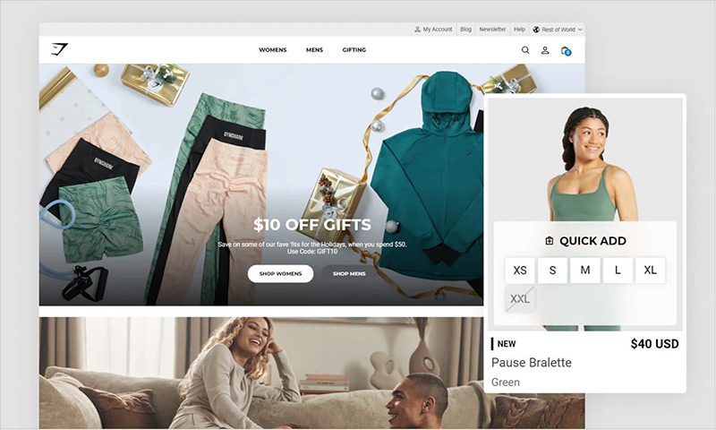 Ví dụ website Shopify 1