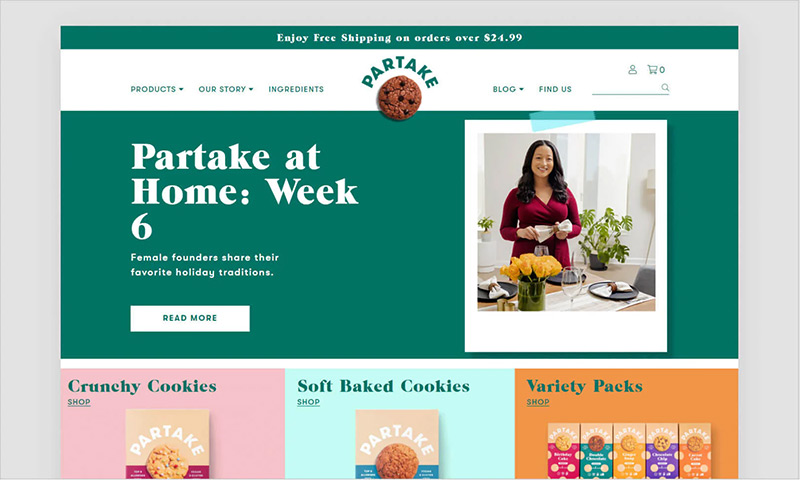 Ví dụ website Shopify 3